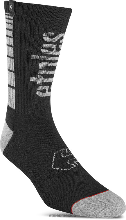 Calcetines mtb coolmax crew negro-gris etnies LP80X168 Etnies Gris oscuro