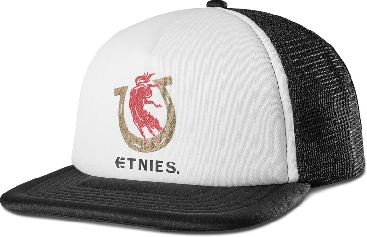 gorra trucker colt 45 etnies blanco/negro LP80X823 Etnies blanco negro