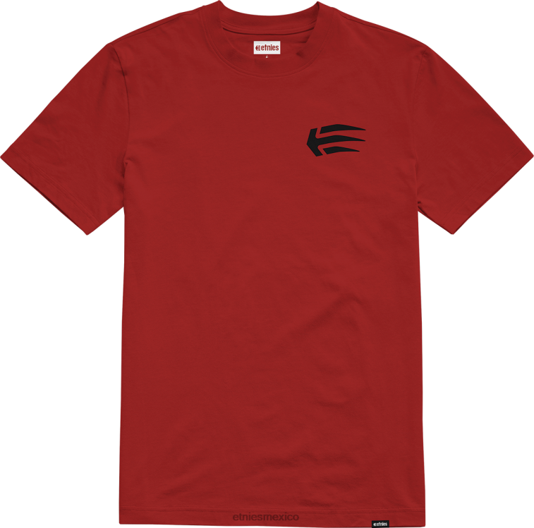 Camiseta etnies joslin rojo-negro LP80X109 Etnies negro rojo