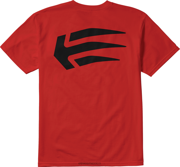 Camiseta etnies joslin rojo-negro LP80X109 Etnies negro rojo