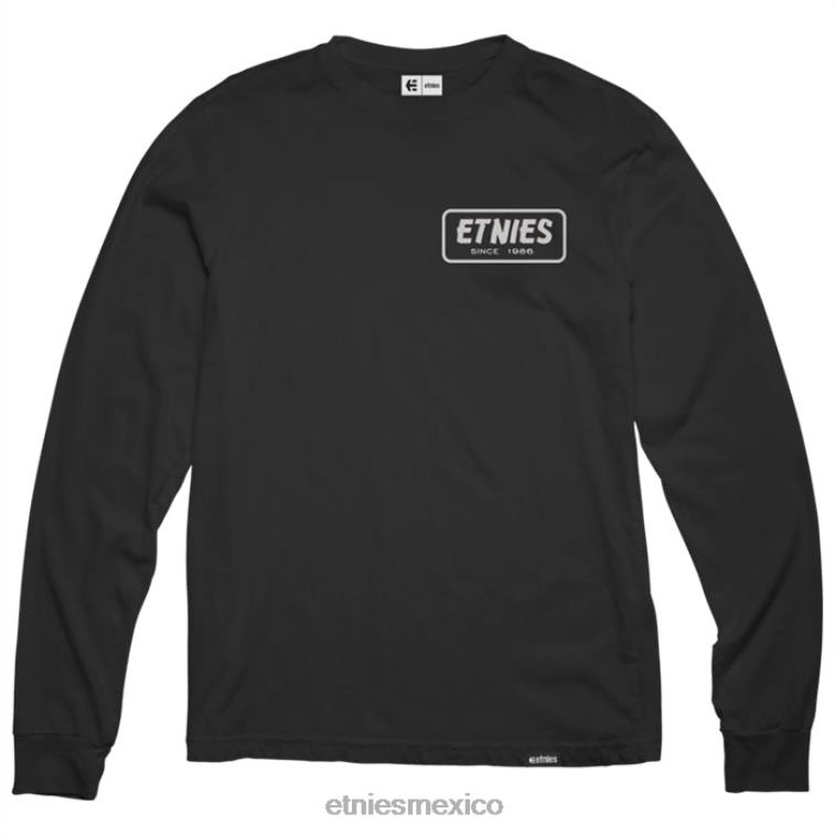 Camiseta etnies calidad ls negro/blanco LP80X275 Etnies blanco negro