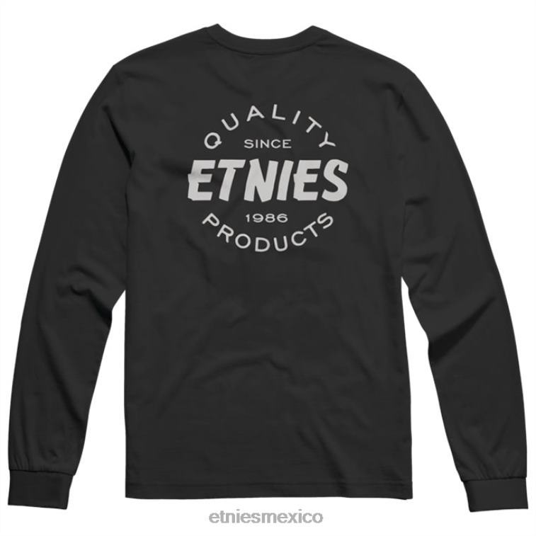 Camiseta etnies calidad ls negro/blanco LP80X275 Etnies blanco negro