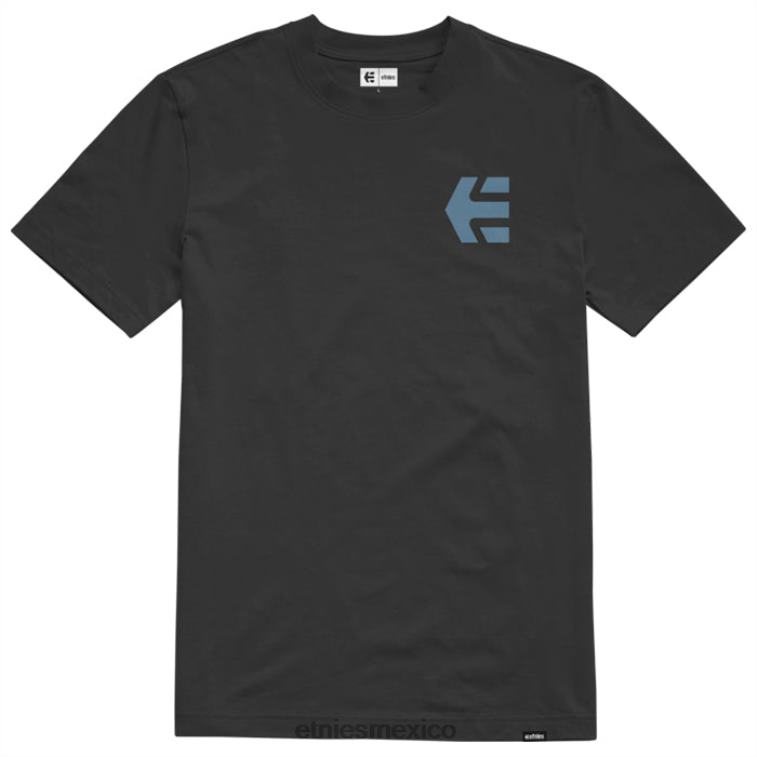 Camiseta etnies mtn label negro/azul LP80X425 Etnies azul negro