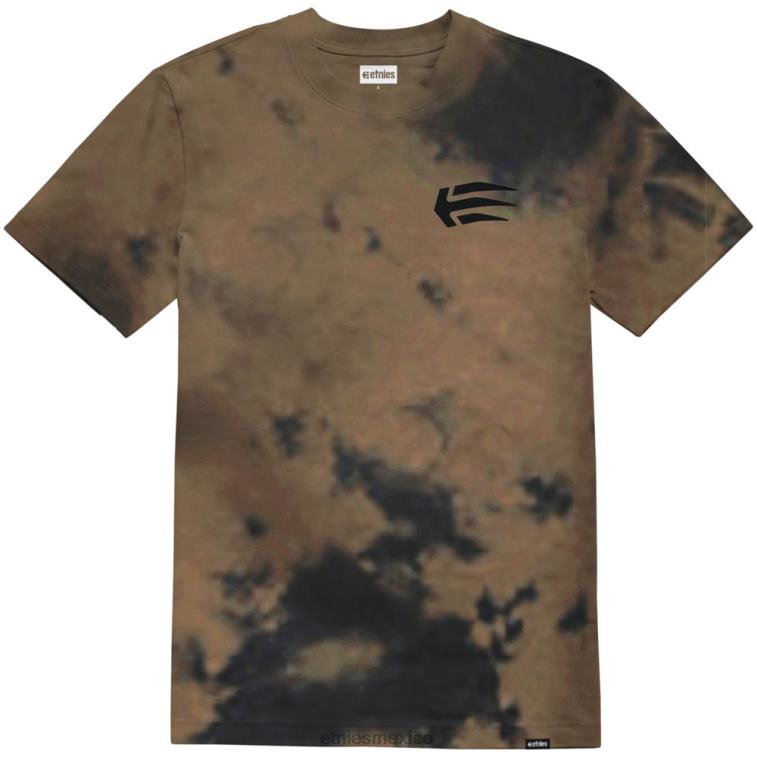 Camiseta etnies joslin wash marrón/negro LP80X298 Etnies marrón/negro