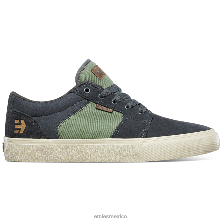 etnies barge ls gris/verde LP80X327 Etnies Verde gris