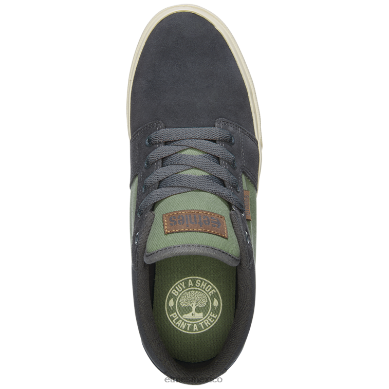 etnies barge ls gris/verde LP80X327 Etnies Verde gris