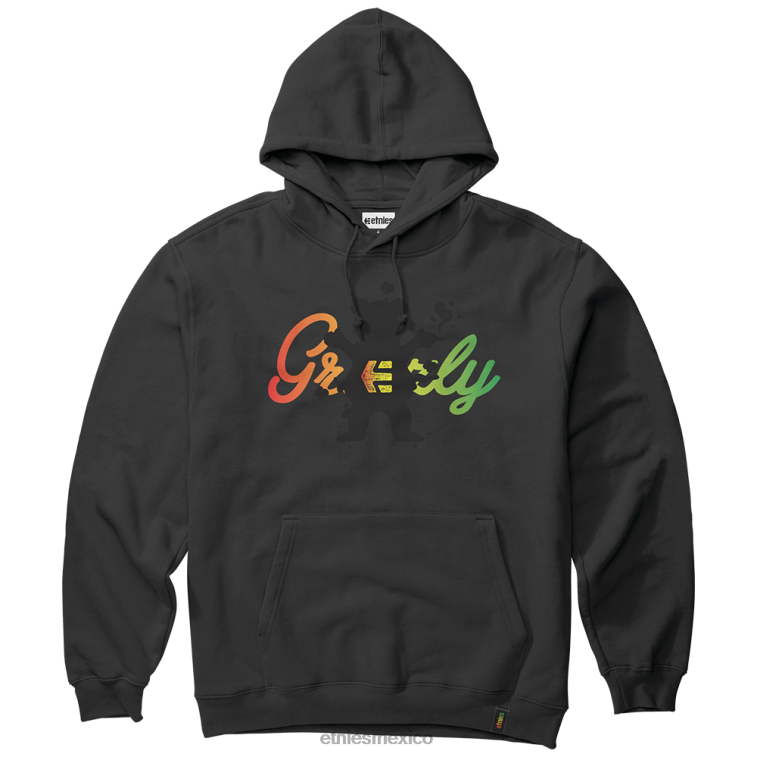 sudadera con capucha etnies grizzly negra LP80X449 Etnies negro