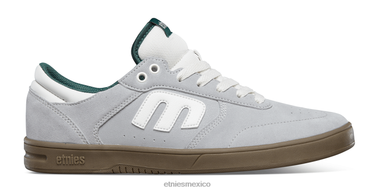 etnies en hileras de goma gris-blanca LP80X54 Etnies gris-blanco-goma