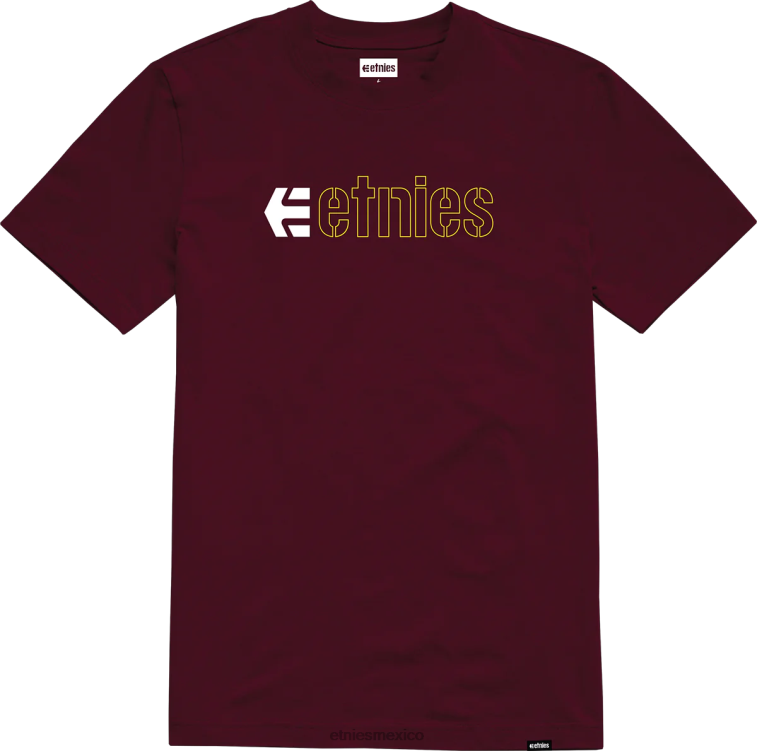camiseta ecorp burdeos-blanco niños etnies LP80X198 Etnies blanco burdeos