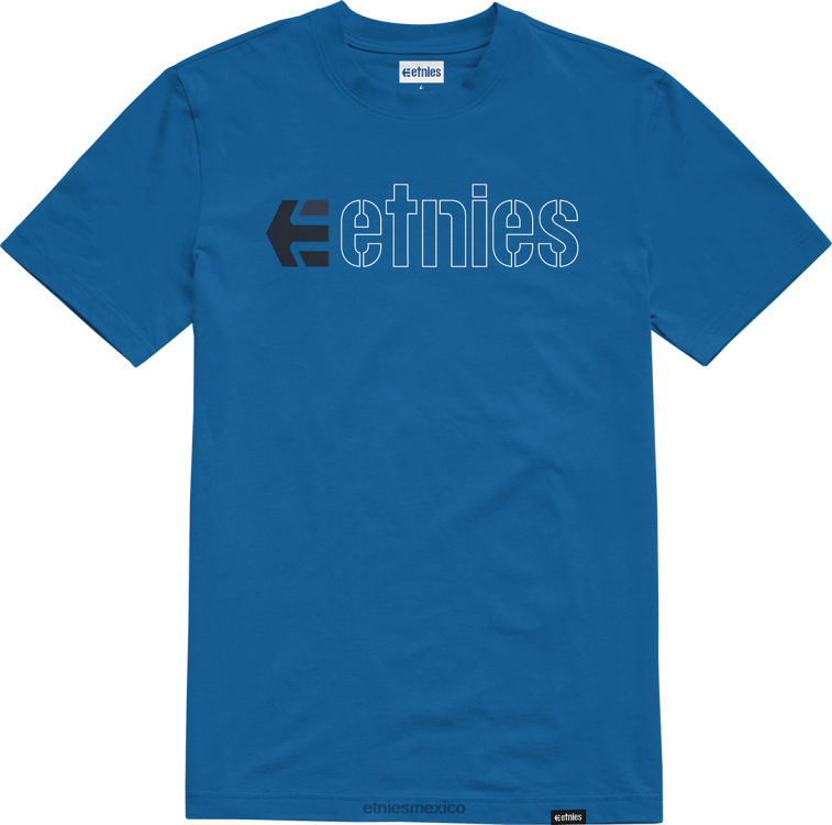 camiseta etnies ecorp azul-blanco-azul marino niños LP80X197 Etnies azul-blanco-marino