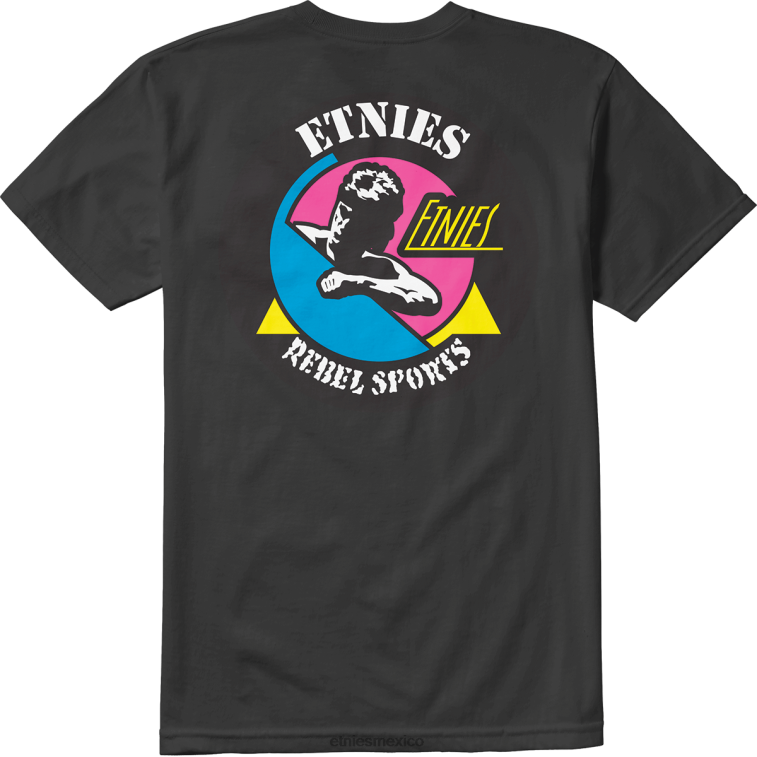 Camiseta deportiva negra Rebel de Etnies LP80X779 Etnies negro