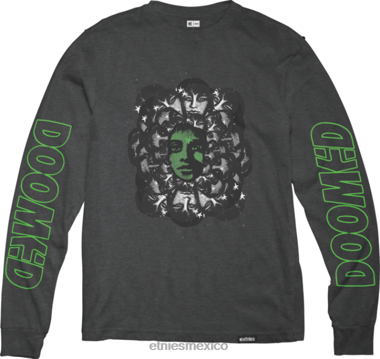Camiseta etnies carbón/brezo condenado l/s LP80X797 Etnies carbón/brezo