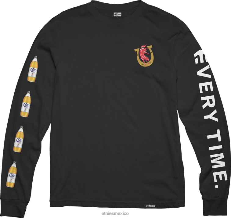 Camiseta etnies colt negra 45 l/s LP80X764 Etnies negro