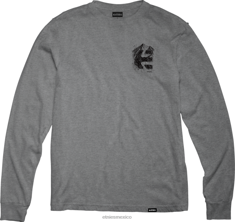 Camiseta etnies gris/brezo rp doble flecha l/s LP80X740 Etnies gris/brezo
