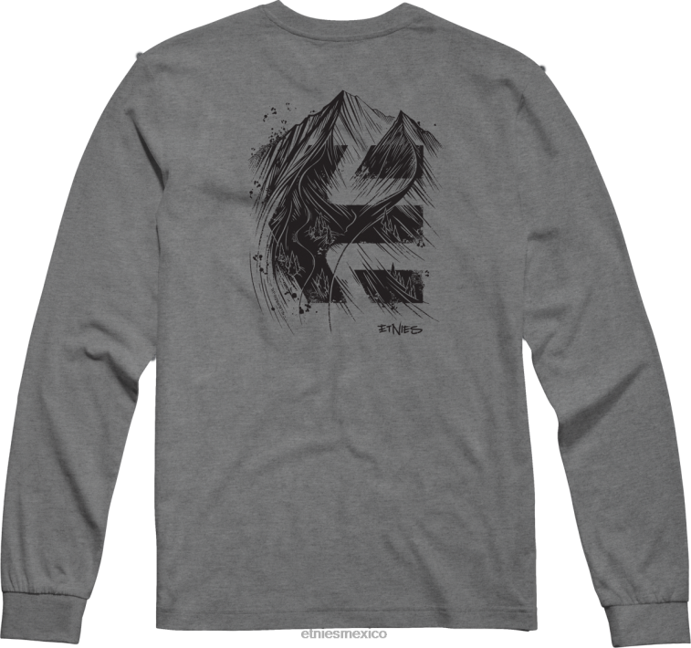 Camiseta etnies gris/brezo rp doble flecha l/s LP80X740 Etnies gris/brezo
