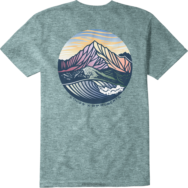 Camiseta etnies oliva/brezo rp con ondas circulares LP80X752 Etnies oliva/brezo