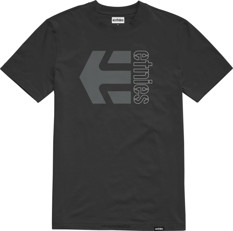 camiseta corp combo negro-gris-blanco etnies LP80X118 Etnies negro-gris-blanco