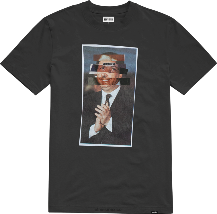 camiseta de fútbol condenada etnies negra LP80X745 Etnies negro