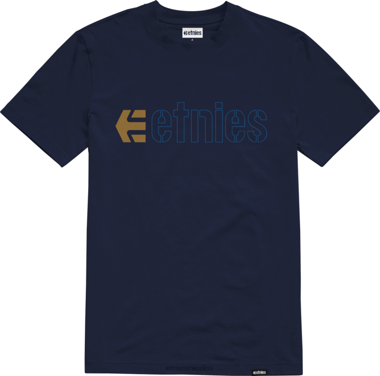 camiseta etnies ecorp azul marino-gum LP80X103 Etnies chicle azul marino