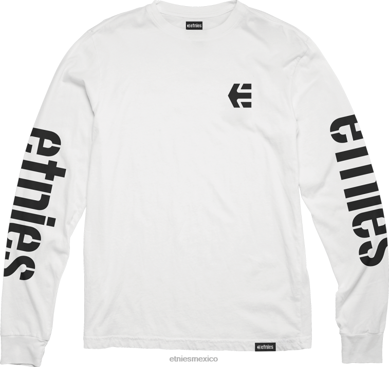 camiseta etnies icon ls blanco-negro LP80X113 Etnies blanco negro