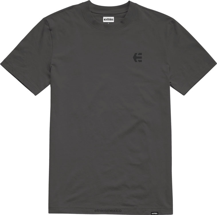 camiseta negra con lavado y bordado del equipo etnies LP80X90 Etnies negro