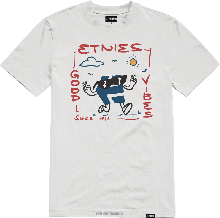 camiseta para niños etnies white vibes LP80X875 Etnies blanco