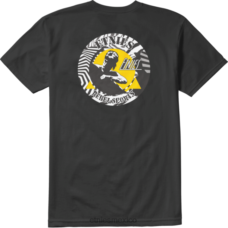 camiseta retro rebel sports negro etnies LP80X792 Etnies negro