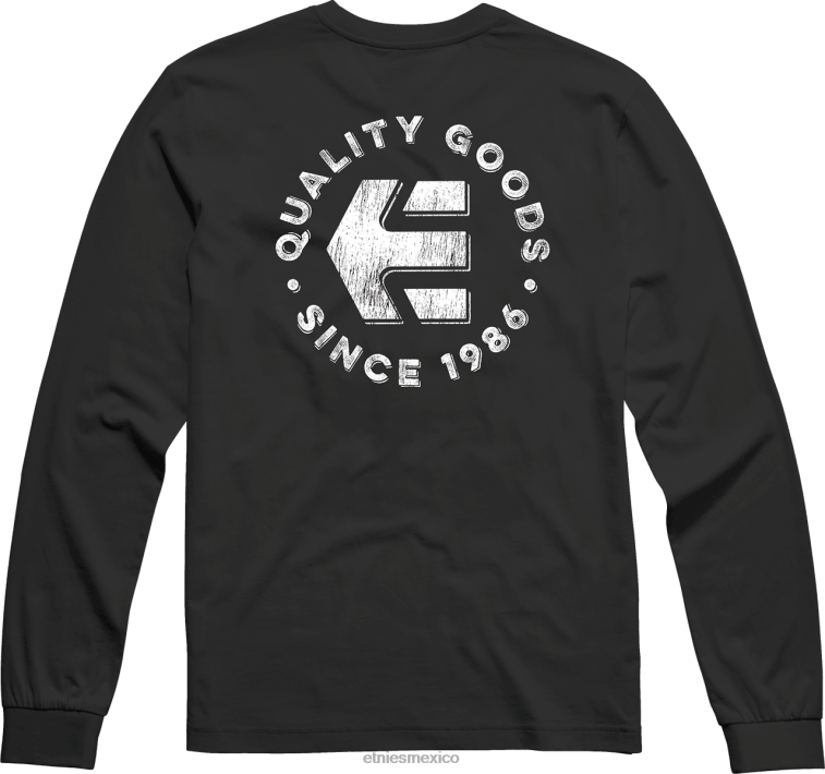 desde 1986 ls camiseta etnies negro-blanco LP80X123 Etnies blanco negro