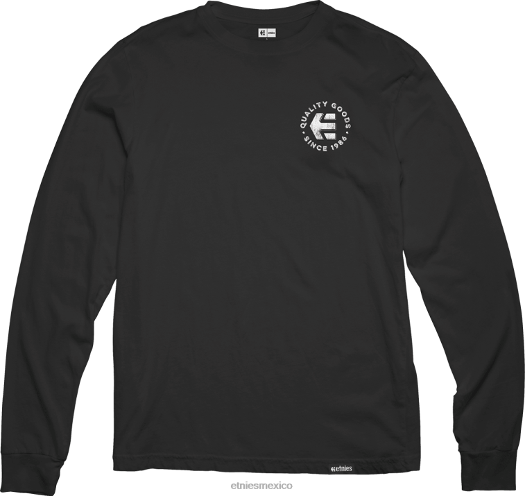 desde 1986 ls camiseta etnies negro-blanco LP80X123 Etnies blanco negro