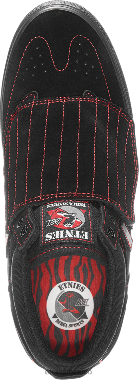 etnies negro/rojo windrow vulc mid x rebel sports LP80X683 Etnies negro/rojo