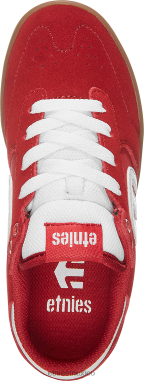 etnies rojo/blanco hilera niños LP80X869 Etnies rojo/blanco/goma